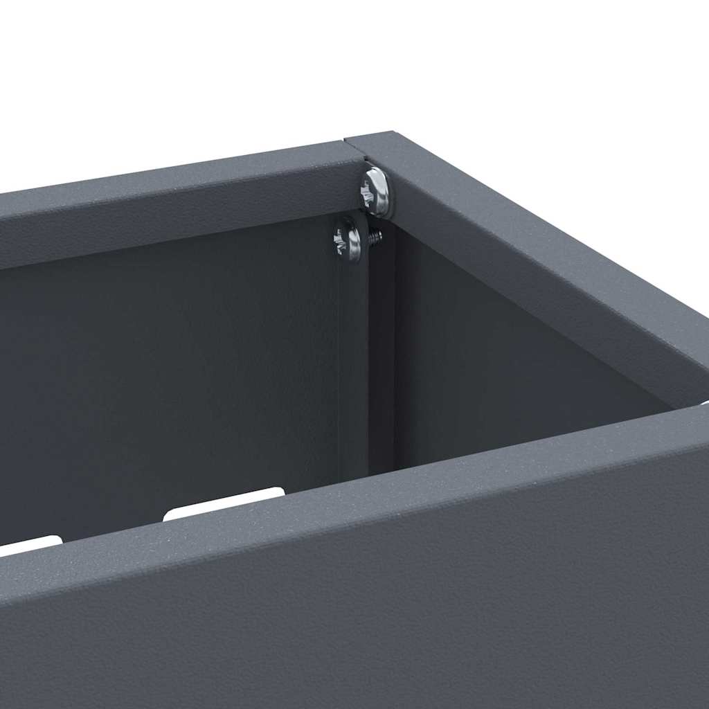 Parasollstativ med lagring Antrasitt 28 x 12 x 41 cm Stål