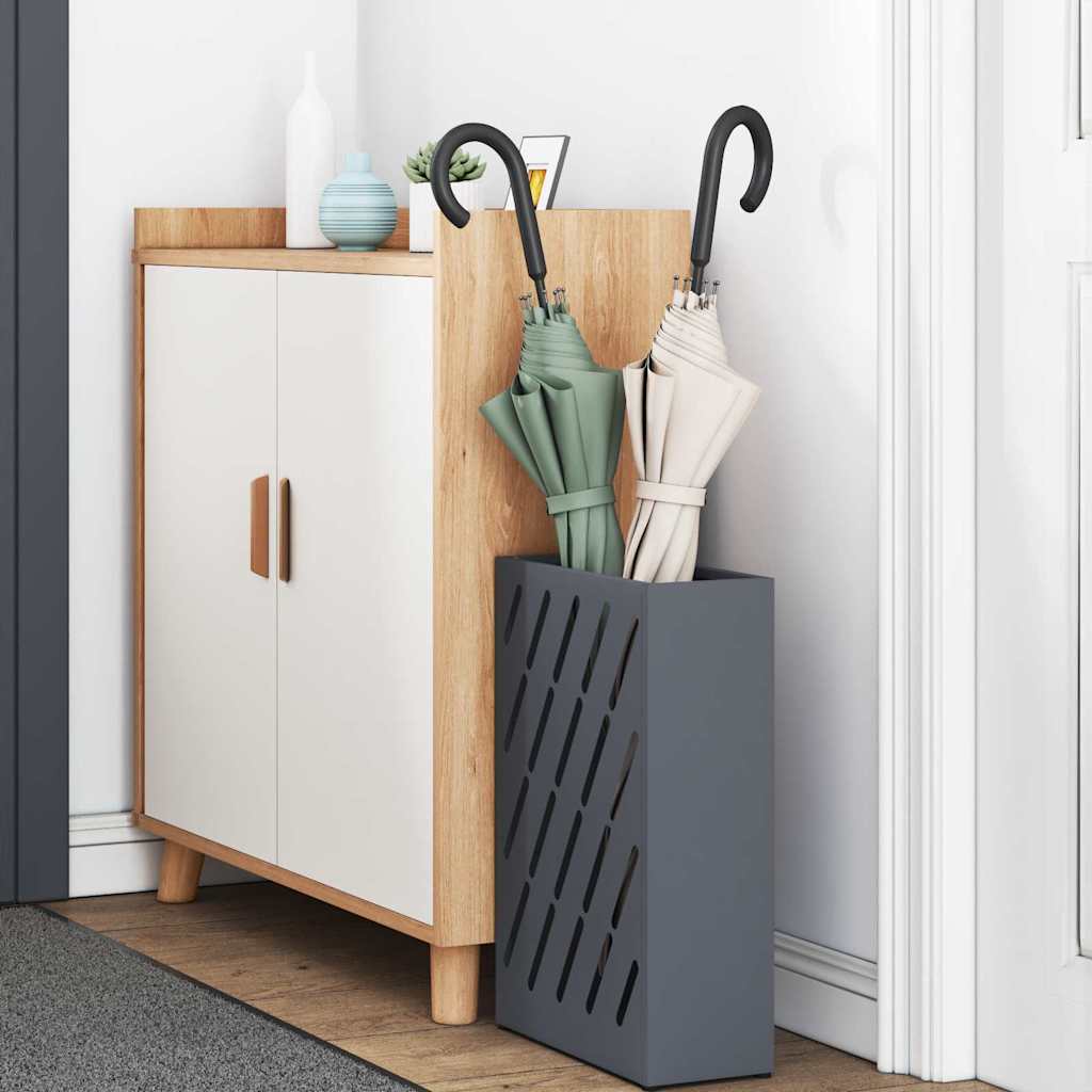 Parasollstativ med lagring Antrasitt 28 x 12 x 41 cm Metall