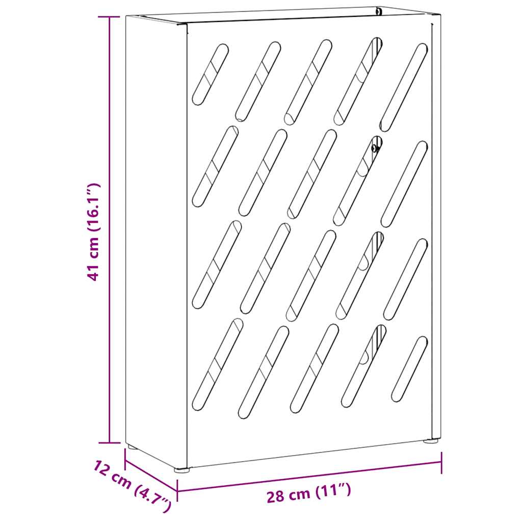 Parasollstativ med lagring Antrasitt 28 x 12 x 41 cm Metall