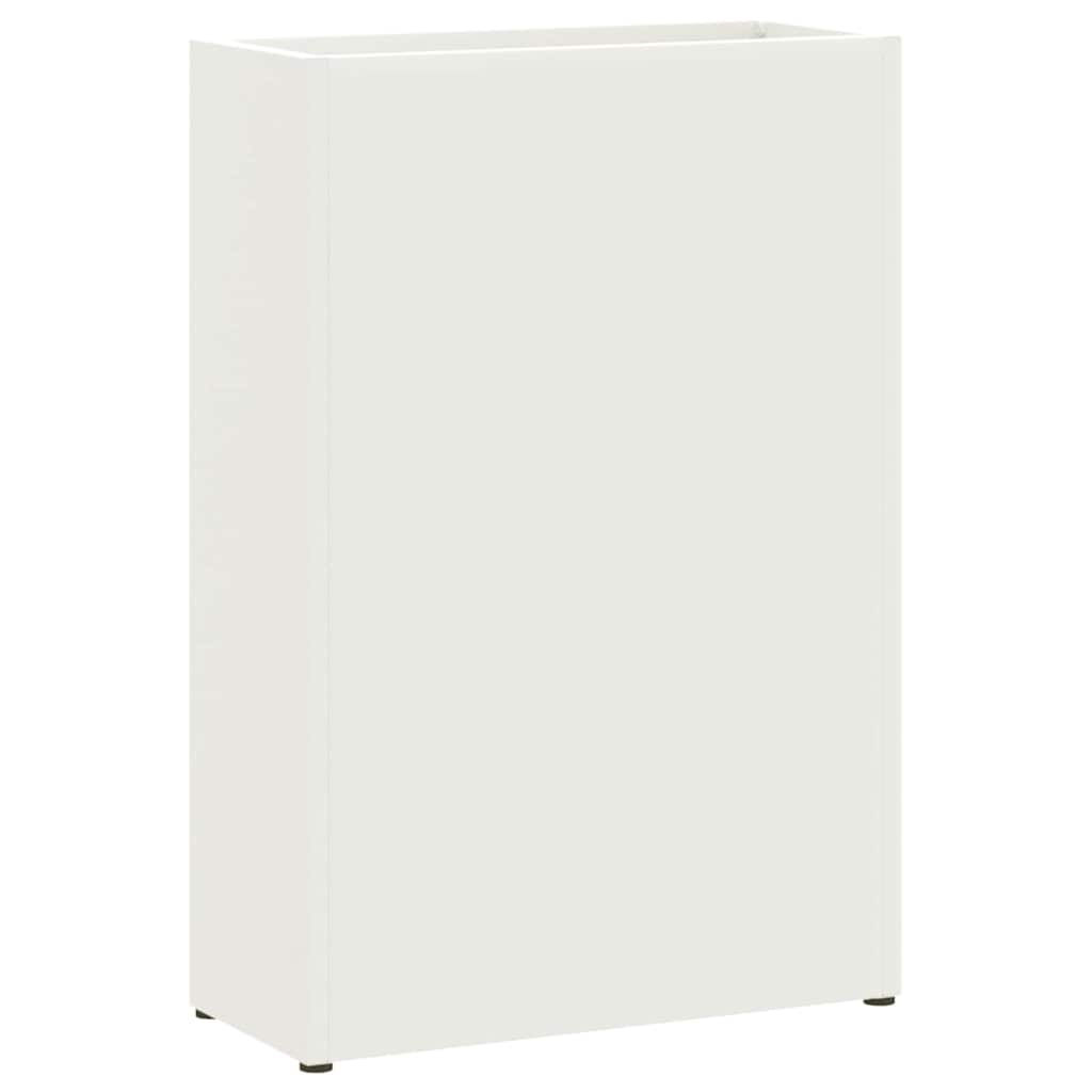 Parasollstativ med lagring Hvit 28 x 12 x 41 cm Metall