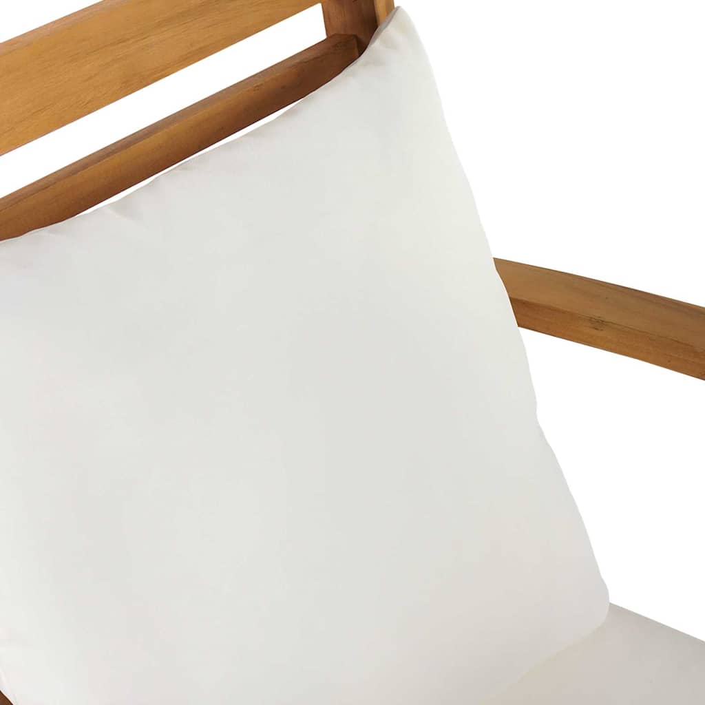 Hagestoler 2 pcs Brun 60 x 65 x 76.5 cm Solid teaktre