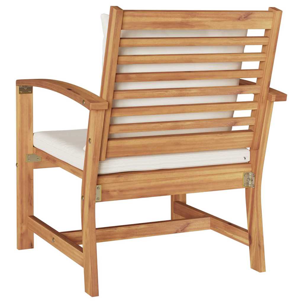 Hagestoler 2 pcs Brun 60 x 65 x 76.5 cm Solid teaktre