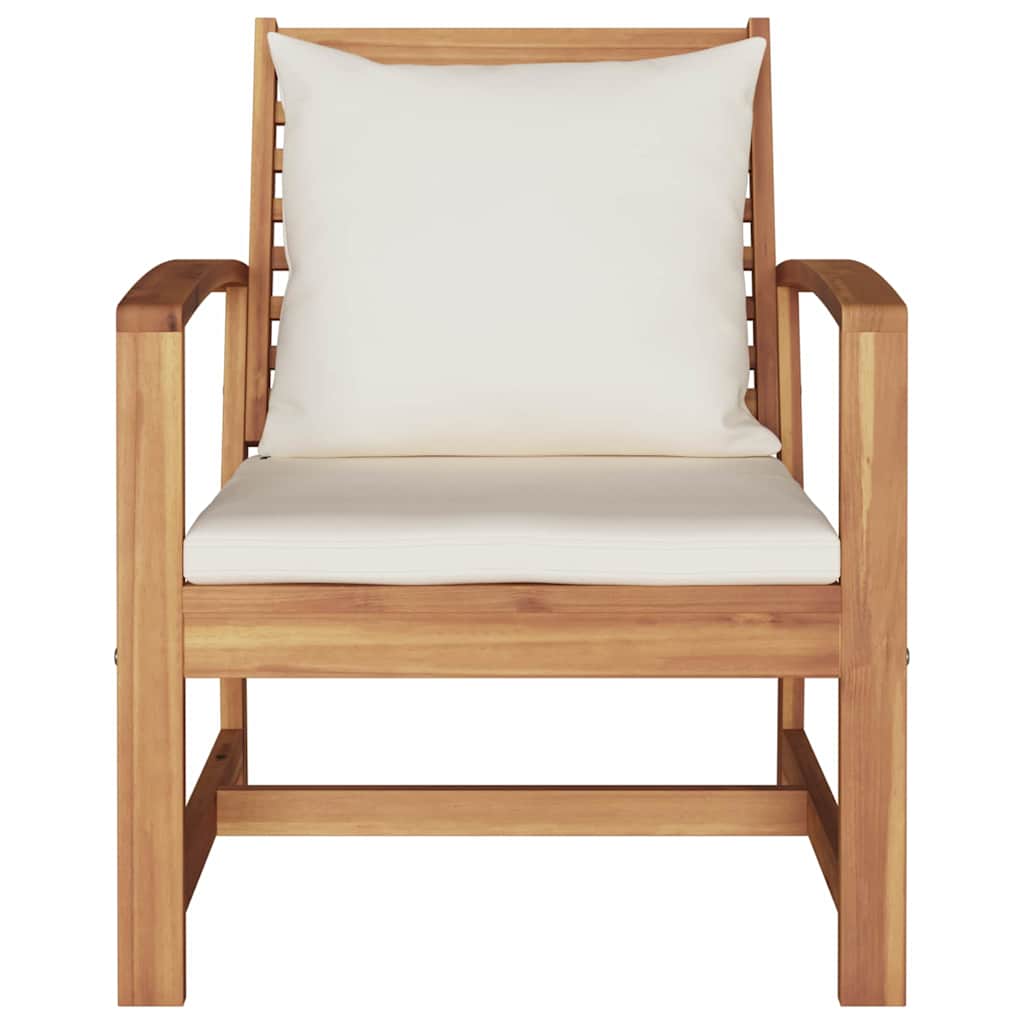 Hagestoler 2 pcs Brun 60 x 65 x 76.5 cm Solid teaktre