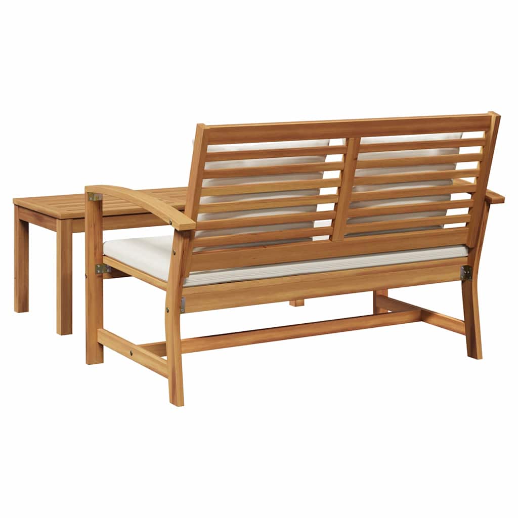 Hagesofa Set 2 pcs Brun Solid teaktre