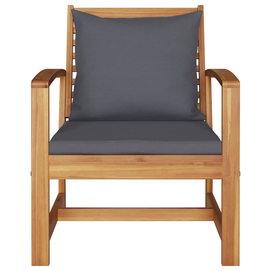 Hagestoler 2 pcs Brun 60 x 65 x 76.5 cm Solid teaktre