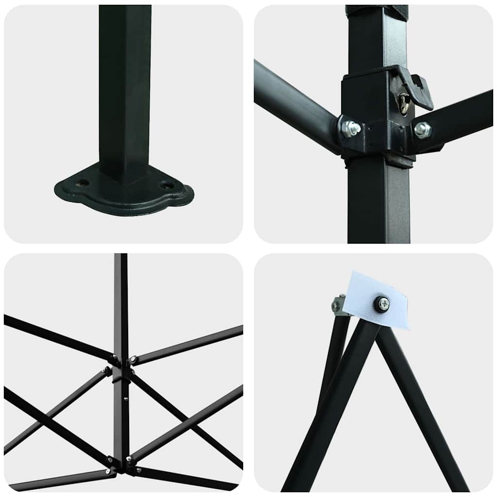 Drivhus med tak grønn 290 x 430 x 315 cm Stål