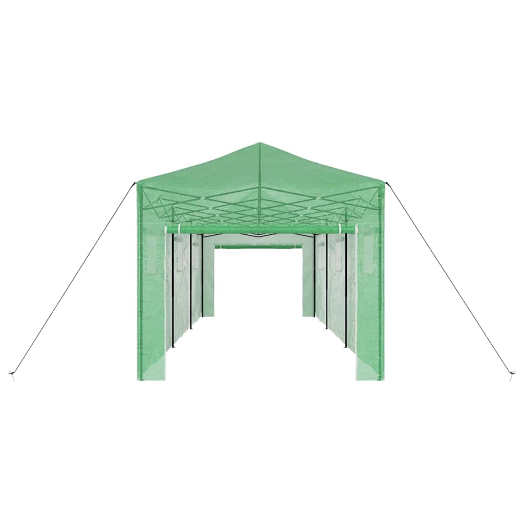 Drivhus med tak grønn 290 x 870 x 315 cm Stål