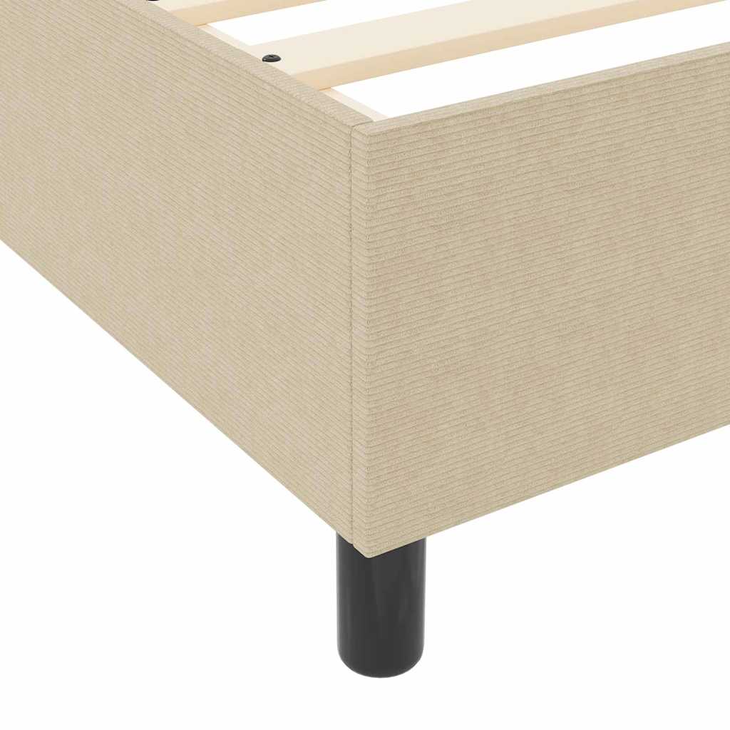 Box Spring Seng Lys Grønn Grå 80x200 cm Cordfløyel