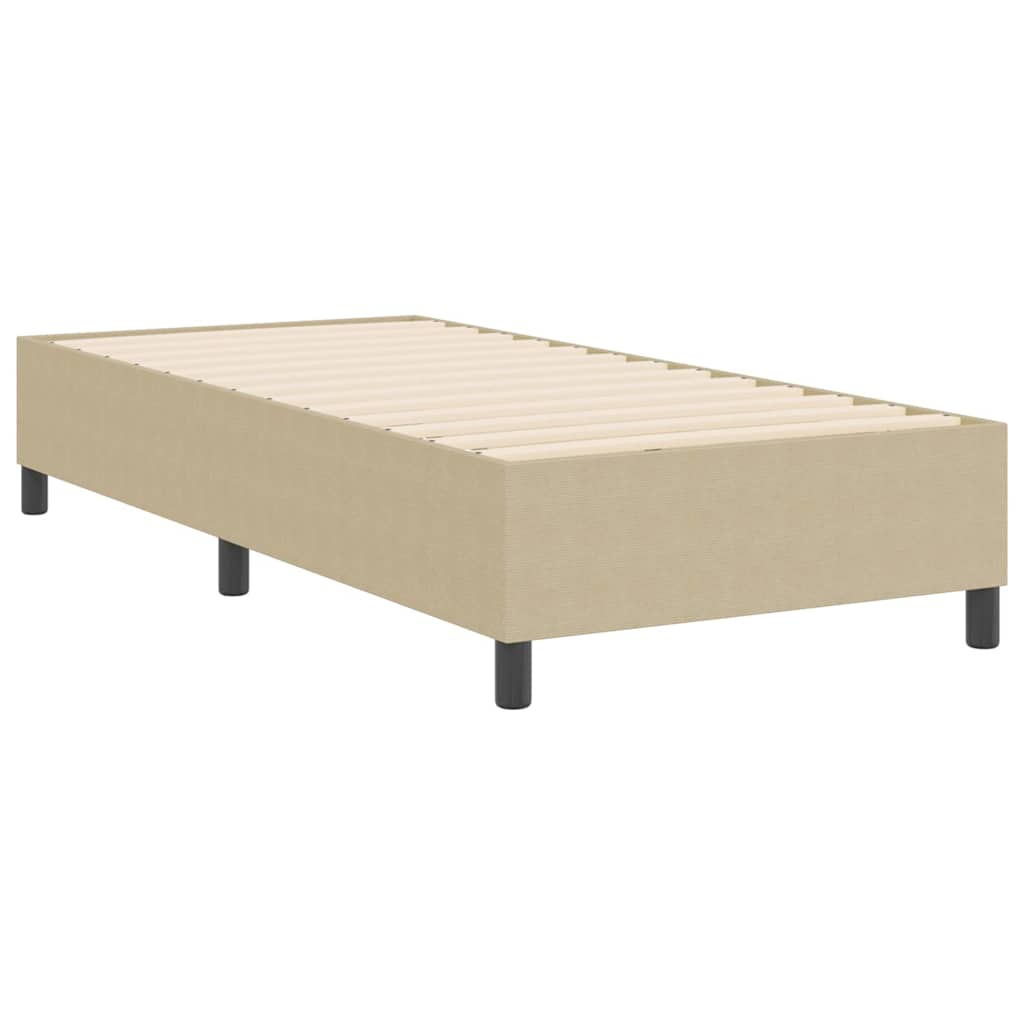 Box Spring Seng Lys Grønn Grå 80x200 cm Cordfløyel