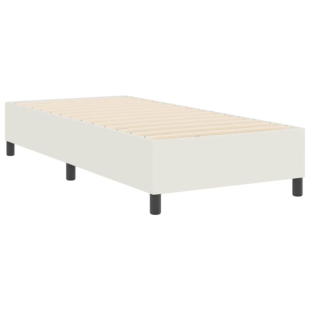 Box Spring Seng Krem 100x200 cm Corduroy Stoff