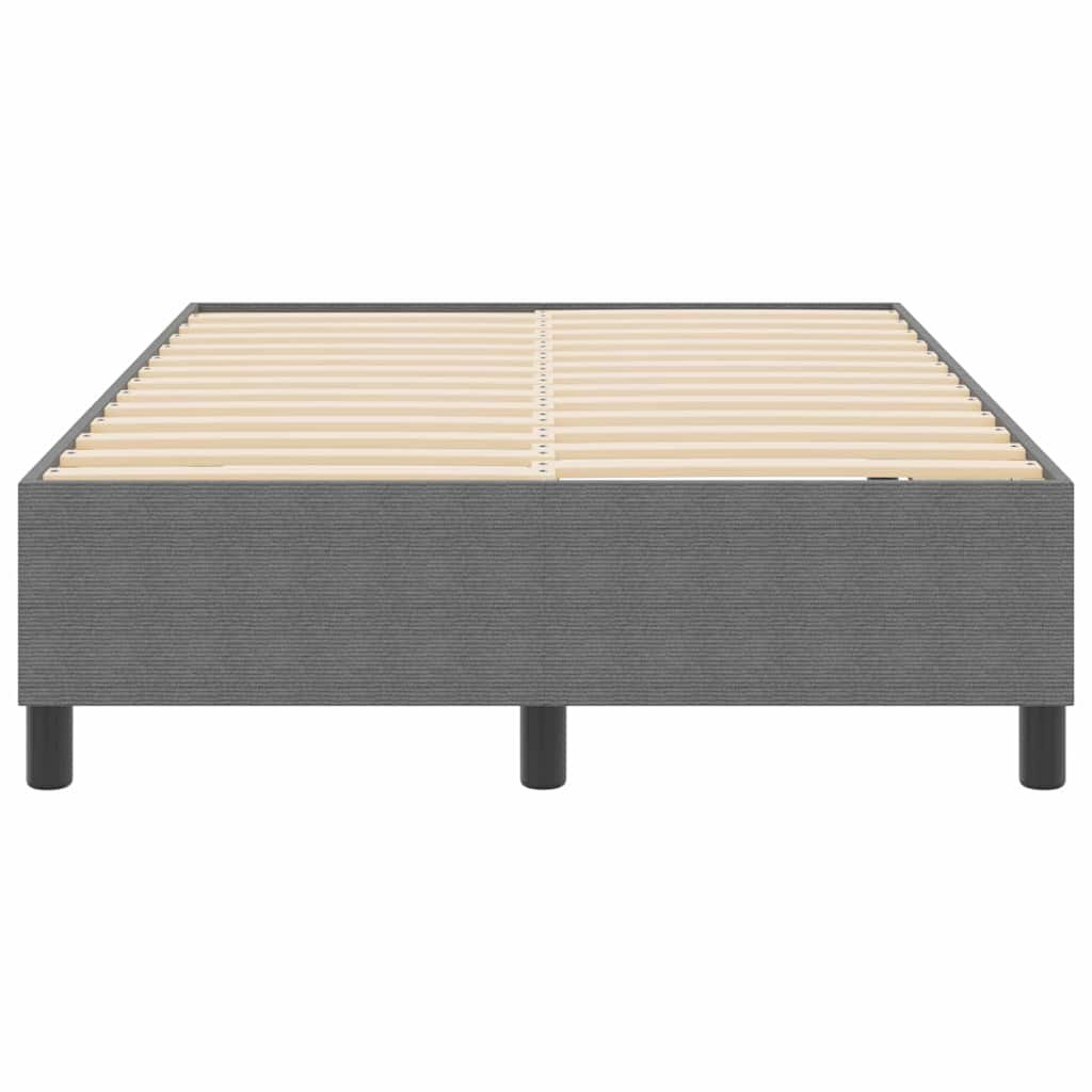 Box Spring Seng Lys Grå 120x200 cm Cordfløyel