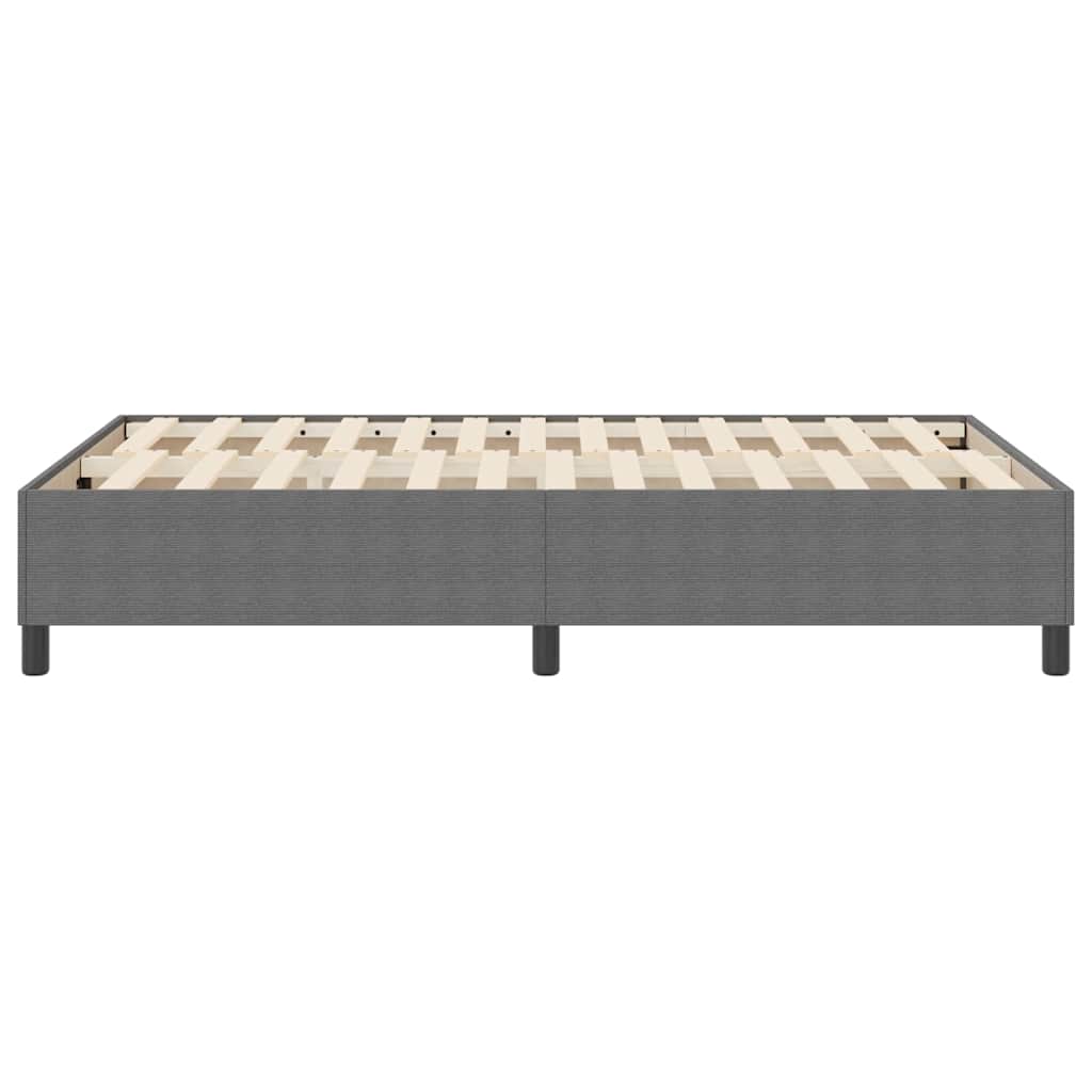 Box Spring Seng Lys Grå 120x200 cm Cordfløyel