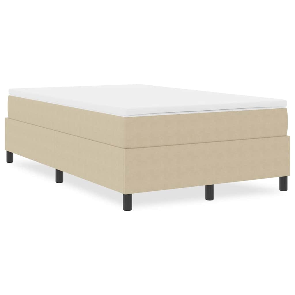 Box Spring Seng Lys Grønn Grå 120x200 cm Cordfløyel