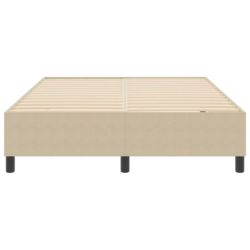 Box Spring Seng Lys Grønn Grå 140x200 cm Cordfløyel
