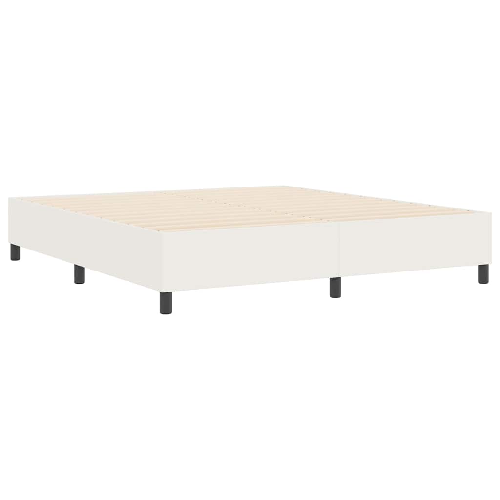 Box Spring Seng Krem Super King Corduroy Stoff