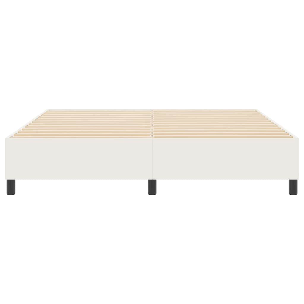 Box Spring Seng Krem Super King Corduroy Stoff