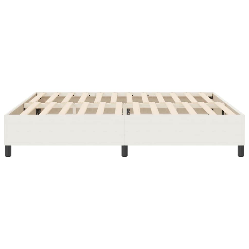Box Spring Seng Krem Super King Corduroy Stoff