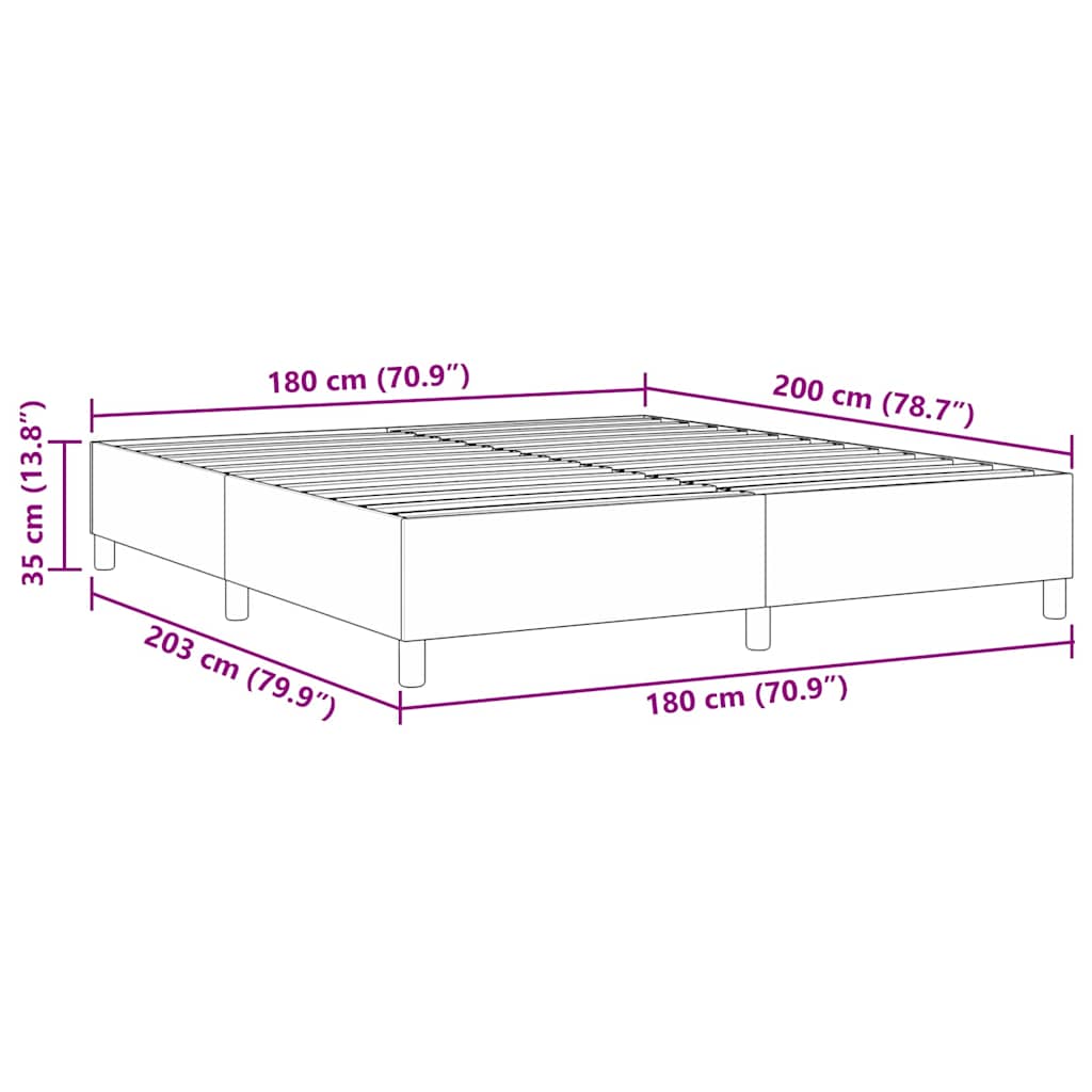 Box Spring Seng Krem Super King Corduroy Stoff