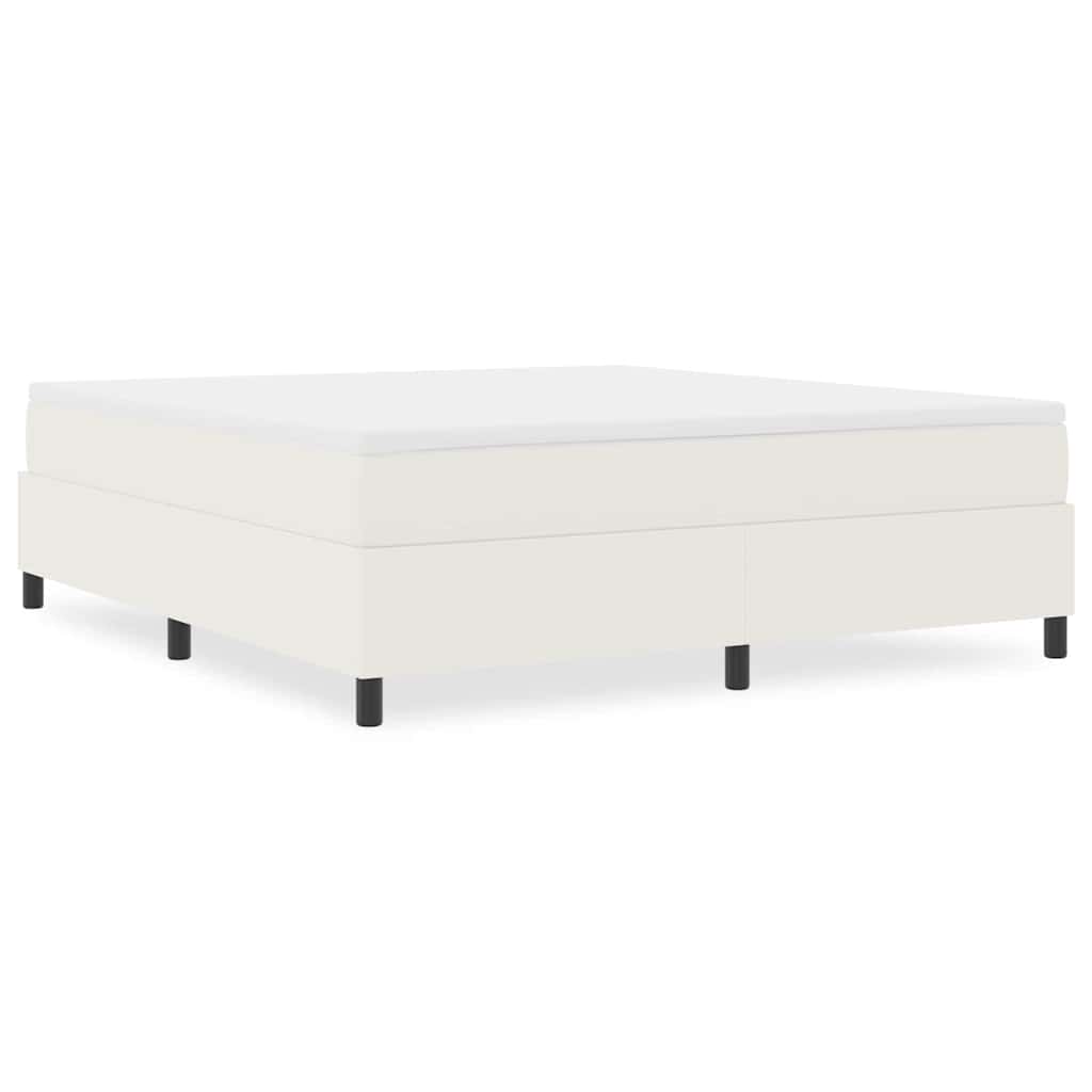 Box Spring Seng Krem Super King Corduroy Stoff