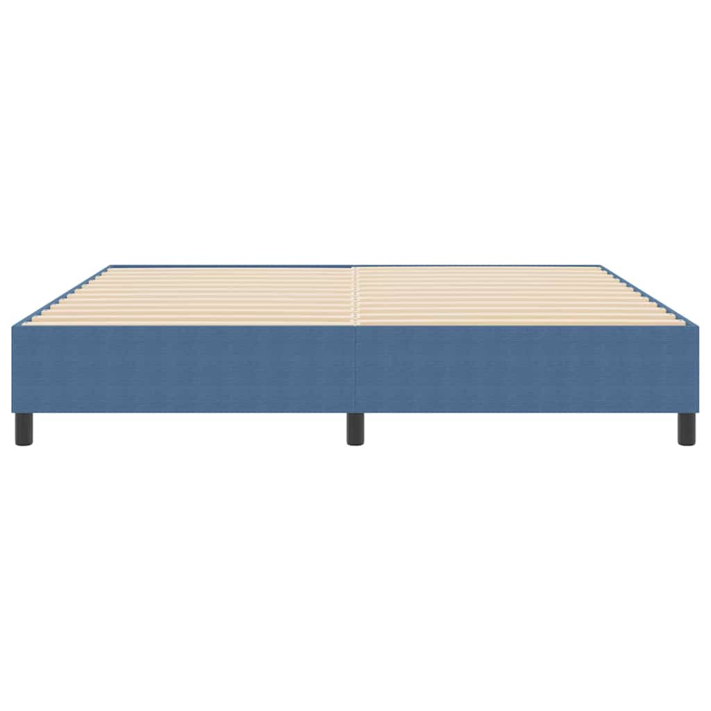 Boxspring Seng Blå 200x200 cm Corduroy Stoff