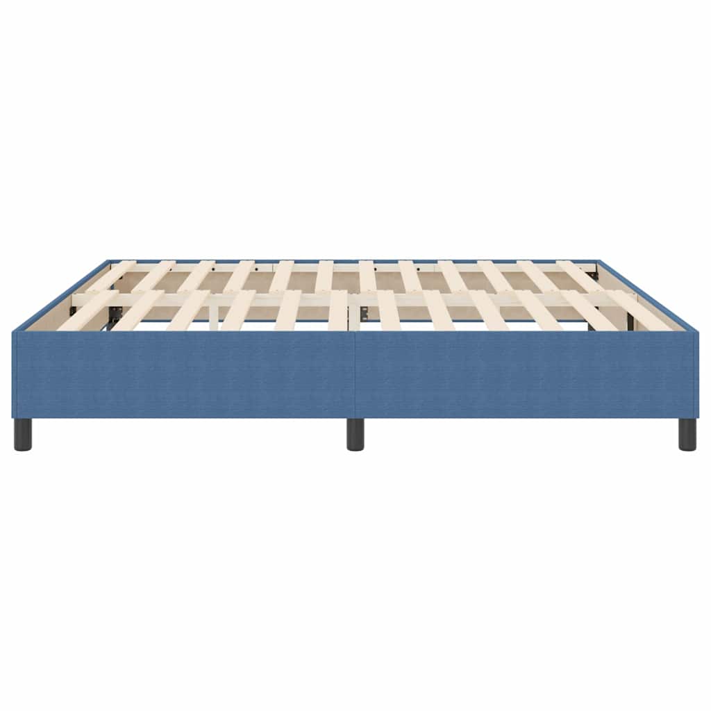 Boxspring Seng Blå 200x200 cm Corduroy Stoff