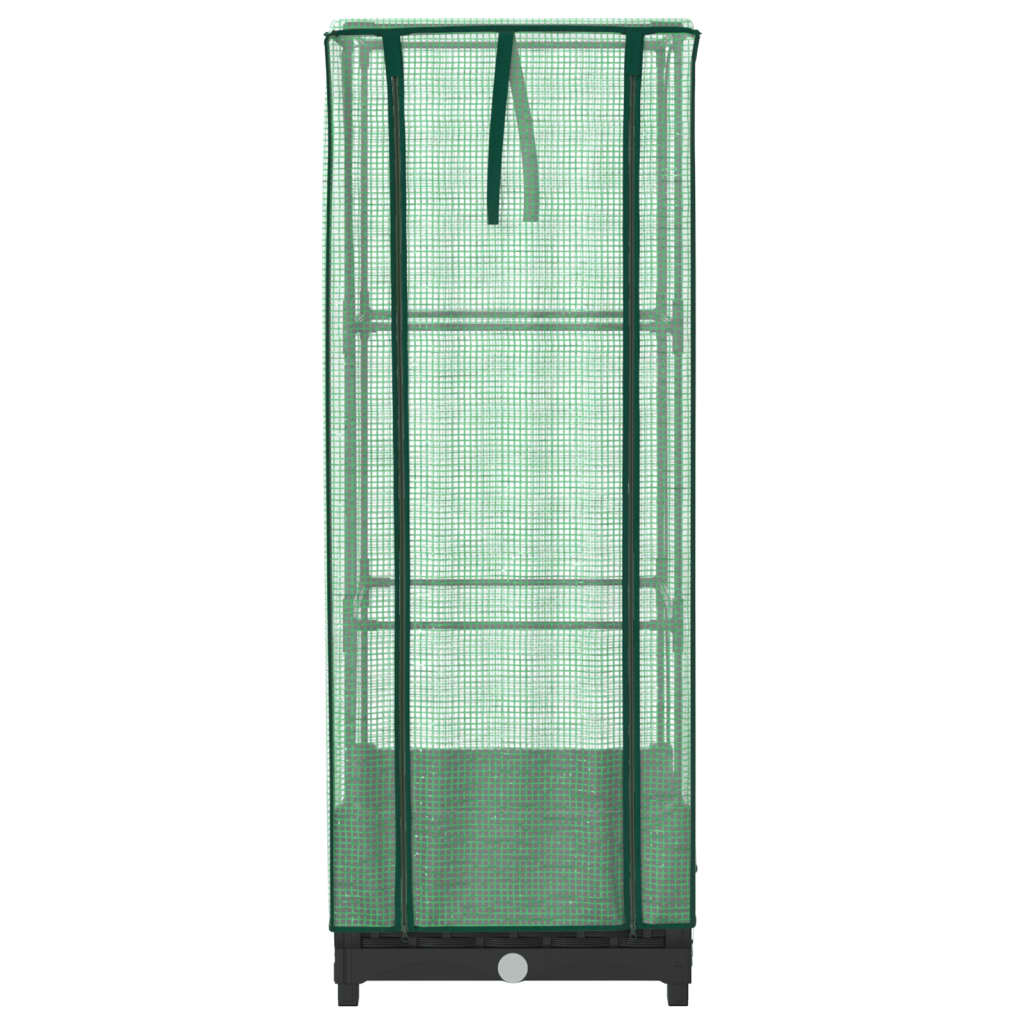 Høyseng med drivhustrekk rottingutseende 40x40x123 cm