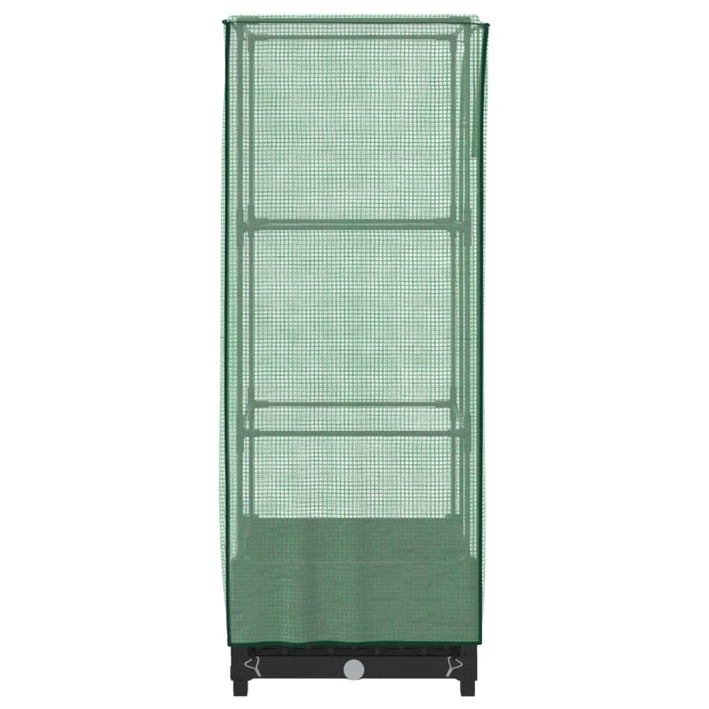 Høyseng med drivhustrekk rottingutseende 40x40x123 cm