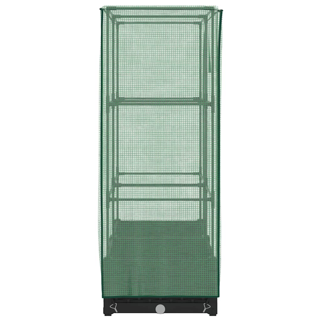 Høyseng med drivhustrekk rottingutseende 80x40x123 cm