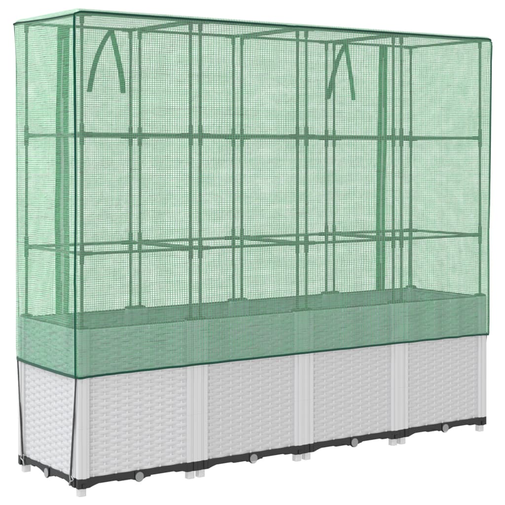 Høyseng med drivhustrekk rottingutseende 160x40x153 cm