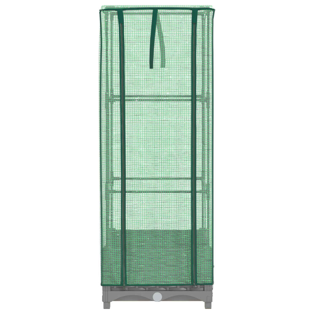 Høyseng med drivhustrekk rottingutseende 40x40x123 cm