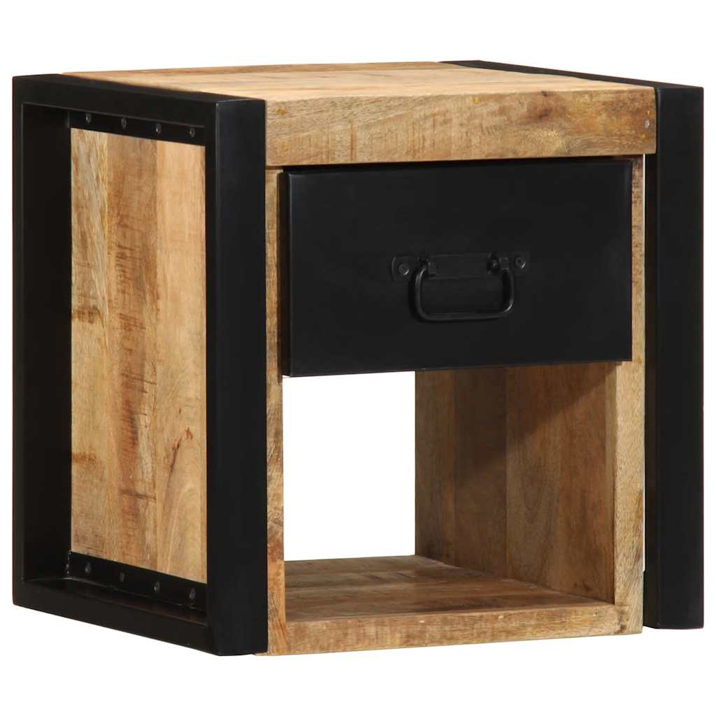 Nattbord 40x35x40 cm grovt heltre mangotre