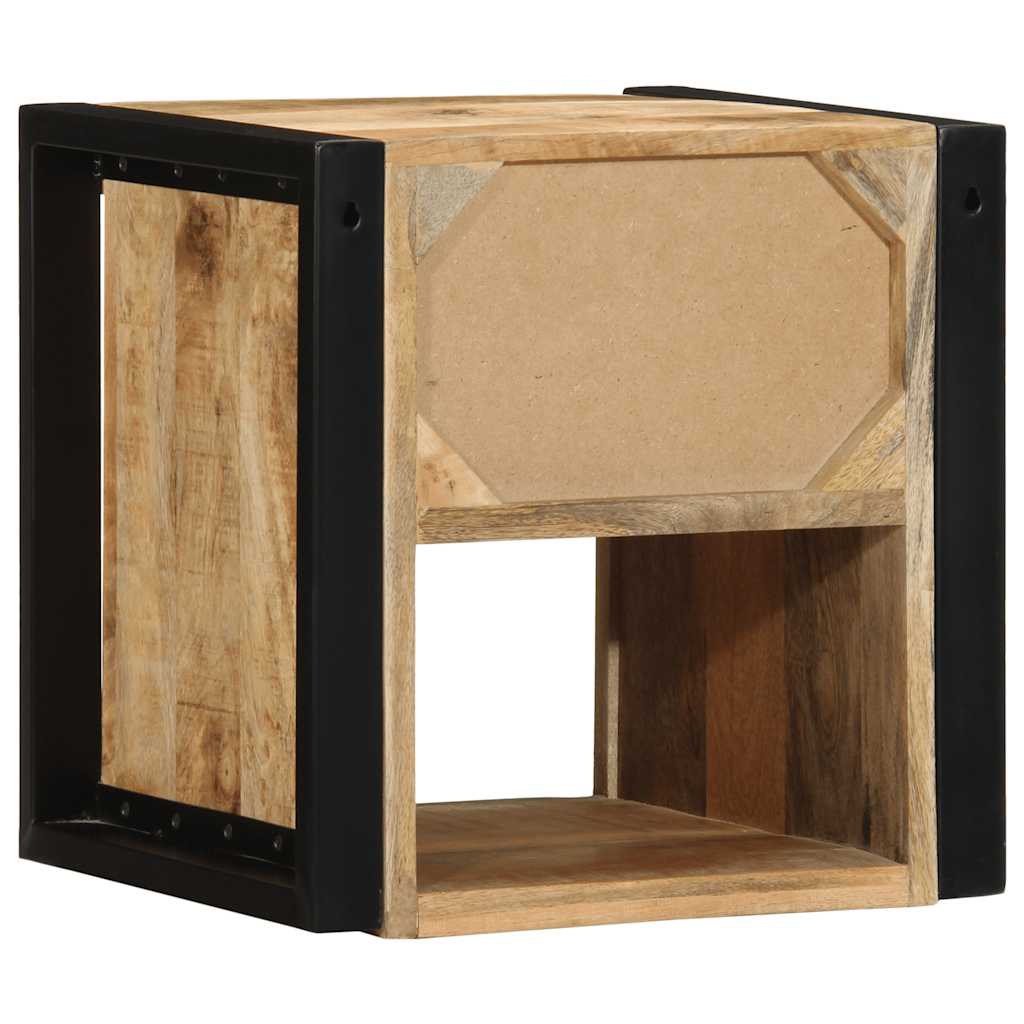 Nattbord 40x35x40 cm grovt heltre mangotre