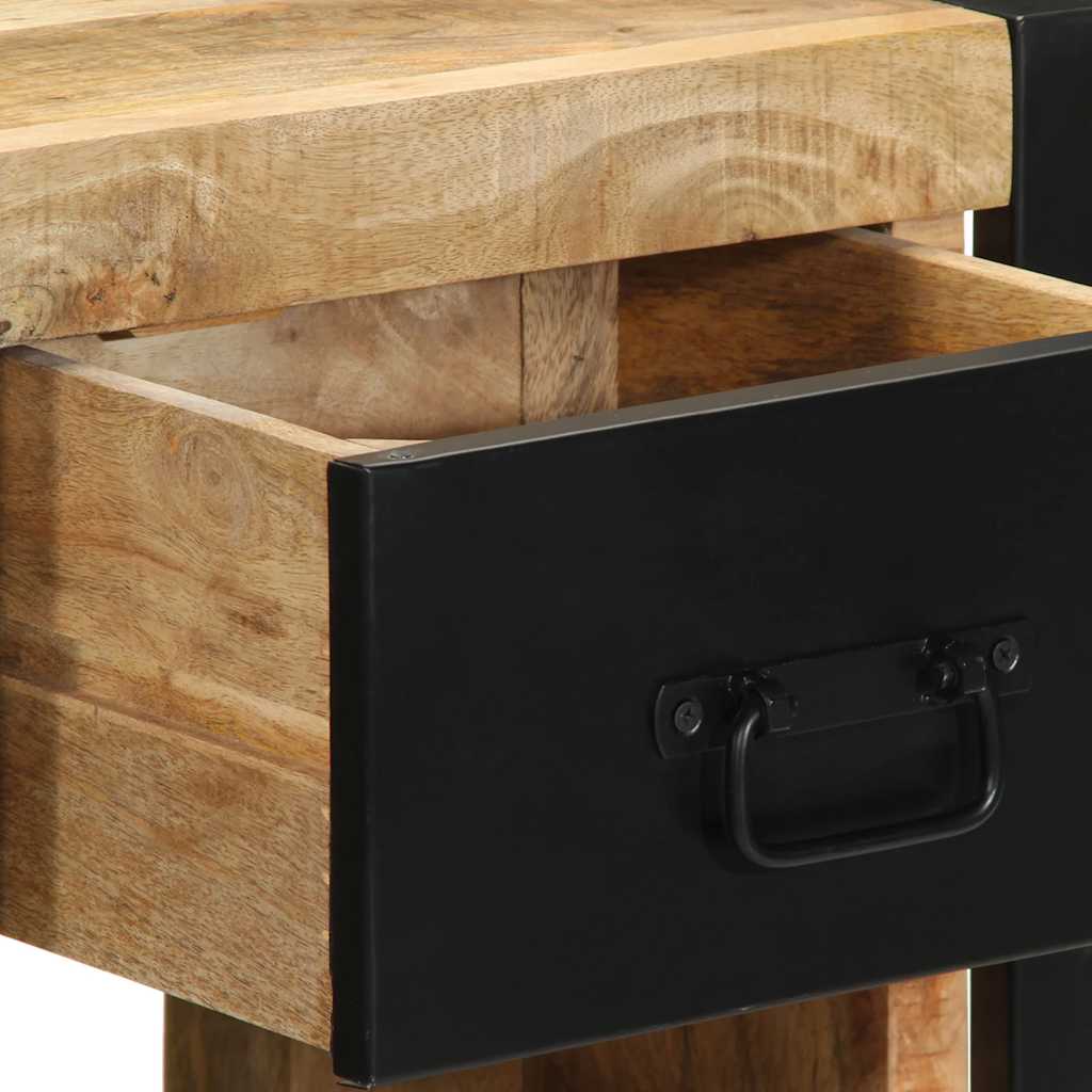Nattbord 40x35x40 cm grovt heltre mangotre