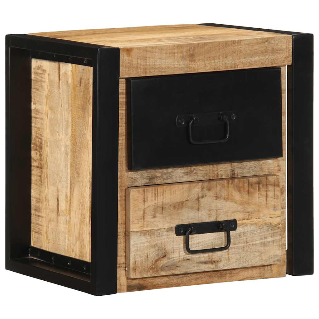 Nattbord 40x35x40 cm grovt heltre mangotre