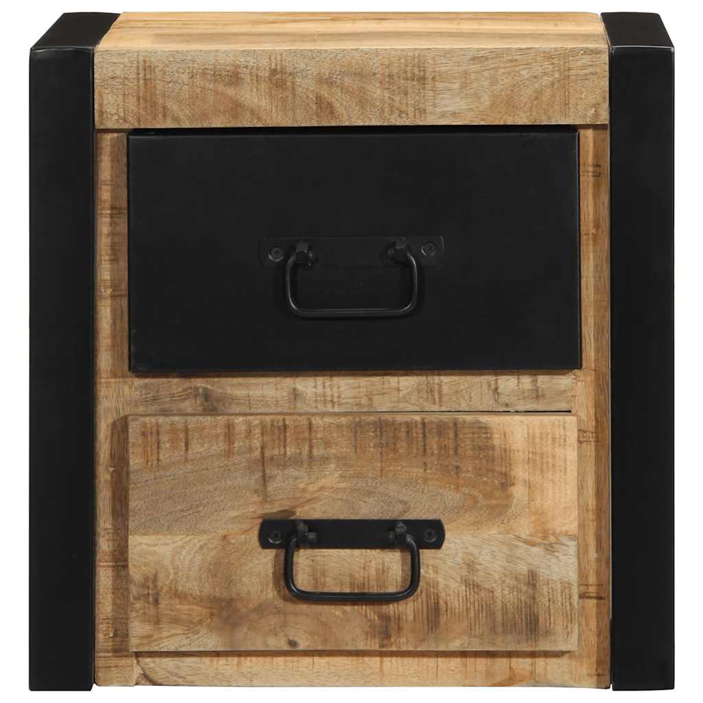 Nattbord 40x35x40 cm grovt heltre mangotre