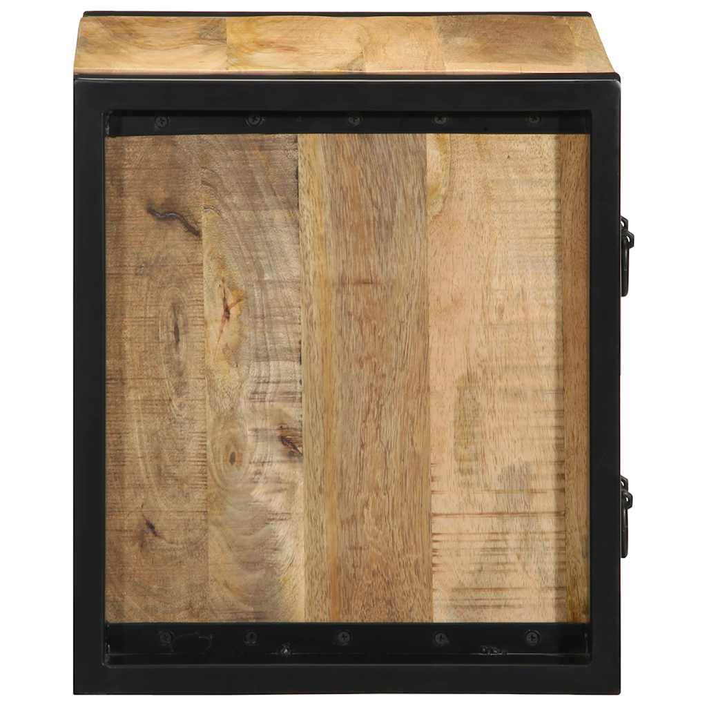 Nattbord 40x35x40 cm grovt heltre mangotre