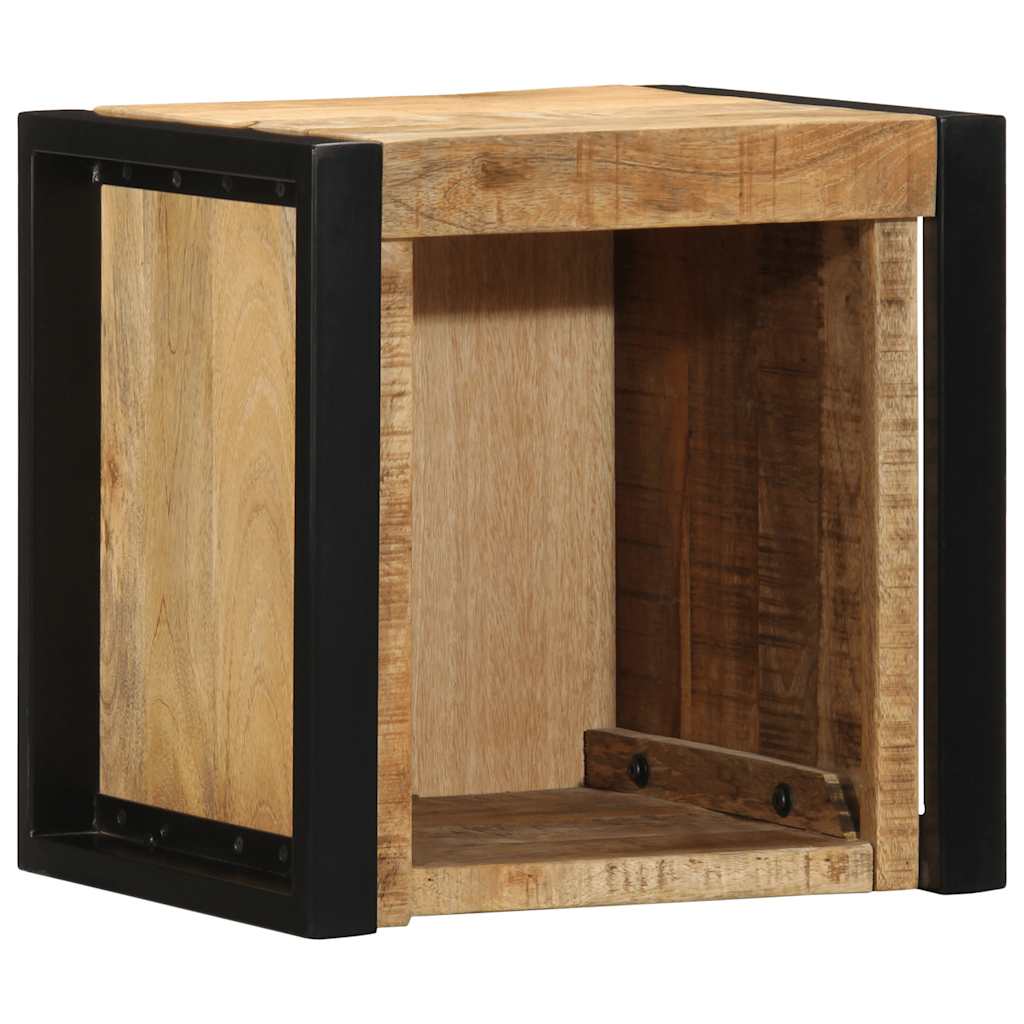 Nattbord 40x35x40 cm grovt heltre mangotre