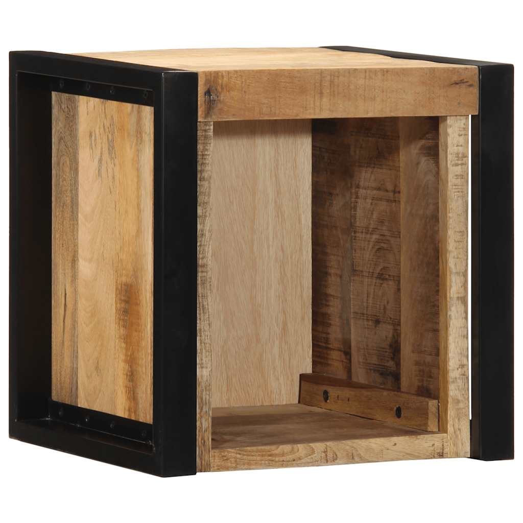Nattbord 40x35x40 cm grovt heltre mangotre