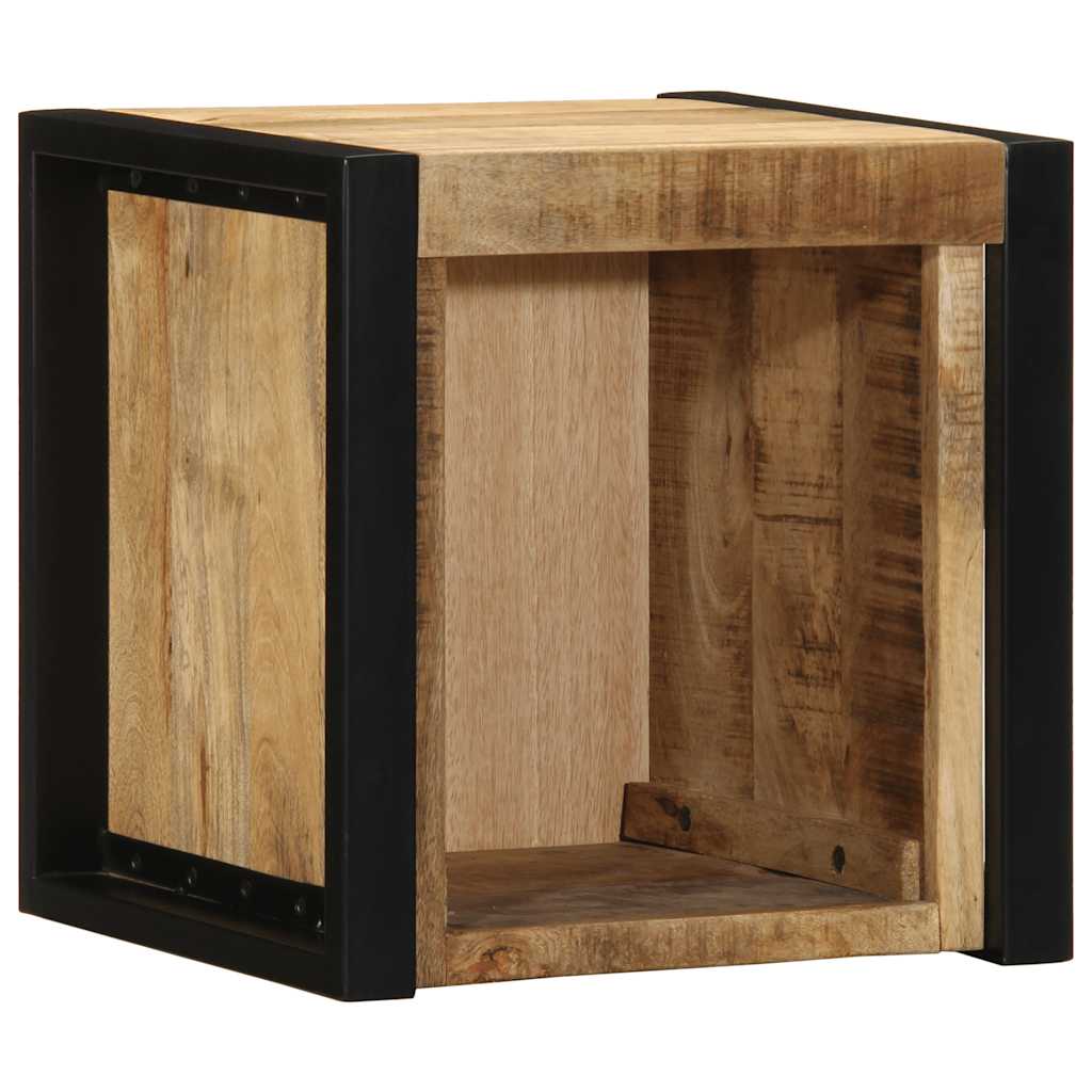 Nattbord 40x35x40 cm grovt heltre mangotre