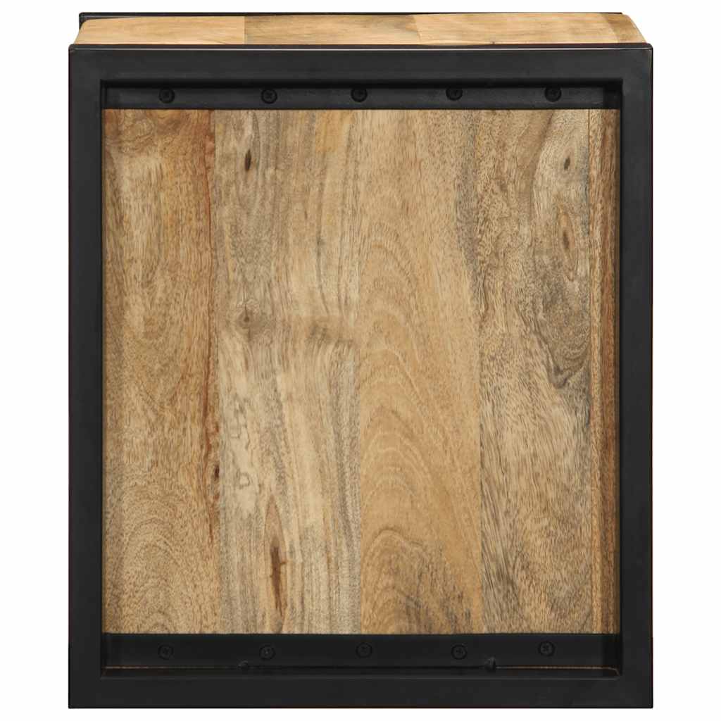 Nattbord 40x35x40 cm grovt heltre mangotre