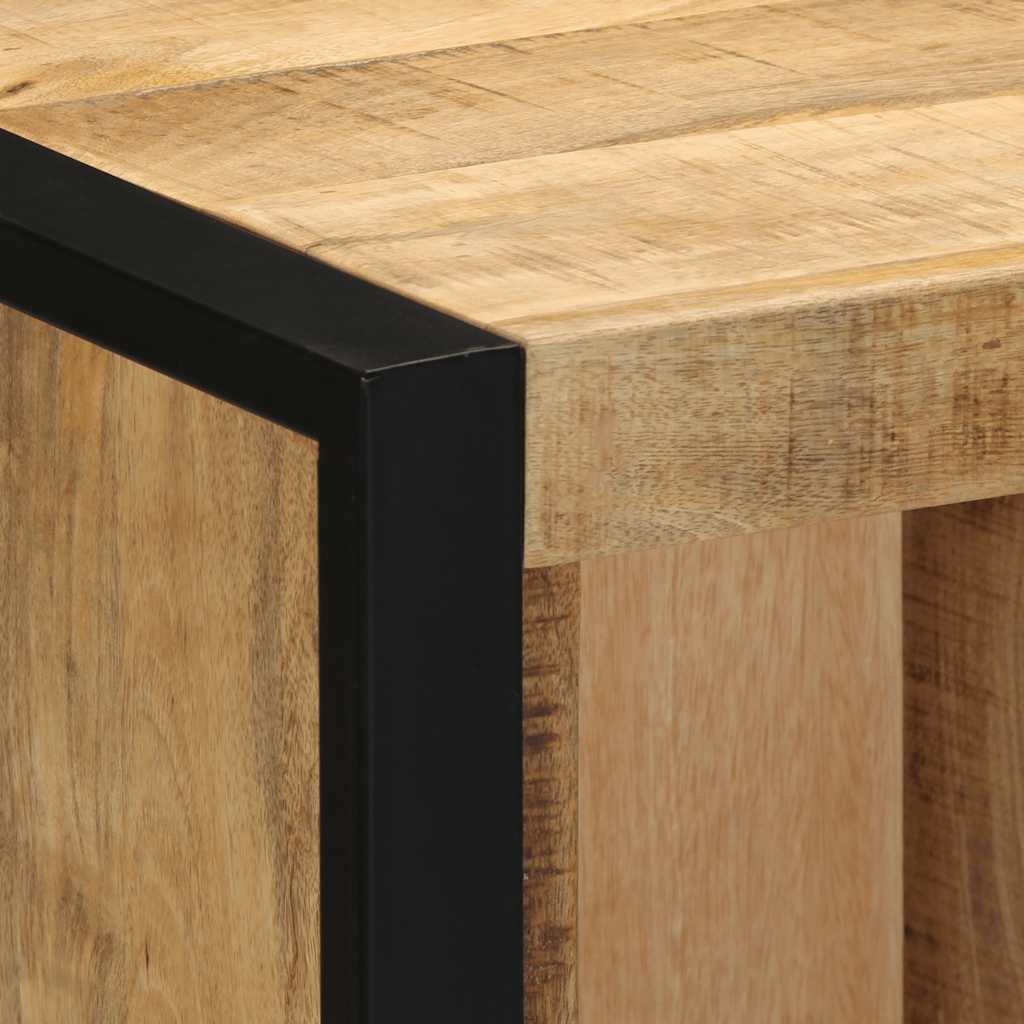 Nattbord 40x35x40 cm grovt heltre mangotre