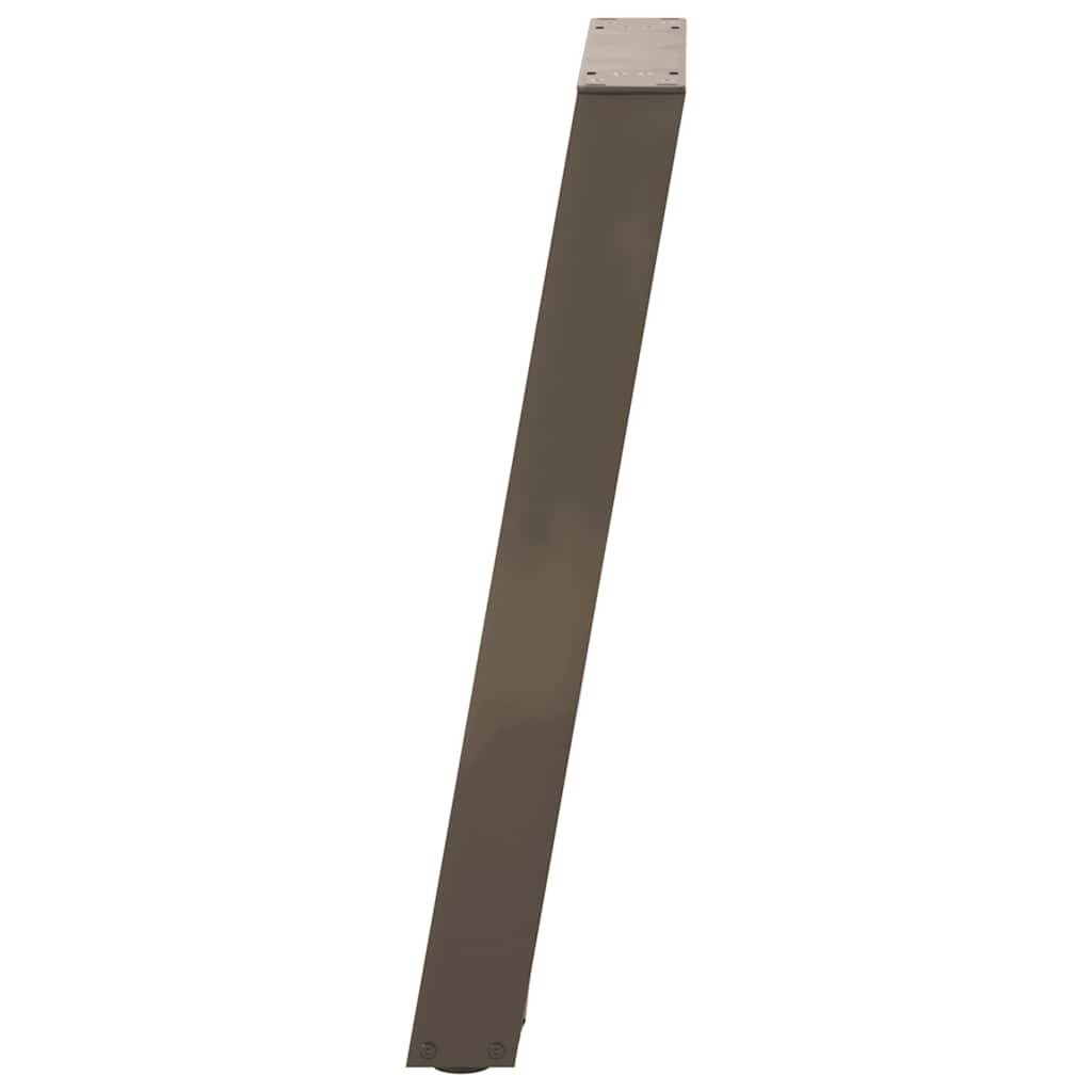 Konsollbordben U-formet 2 stk naturell 28x(72-73) cm stål