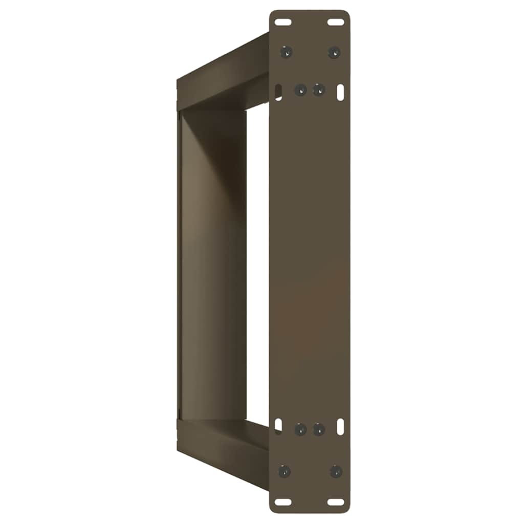 Konsollbordben U-formet 2 stk naturell 28x(72-73) cm stål