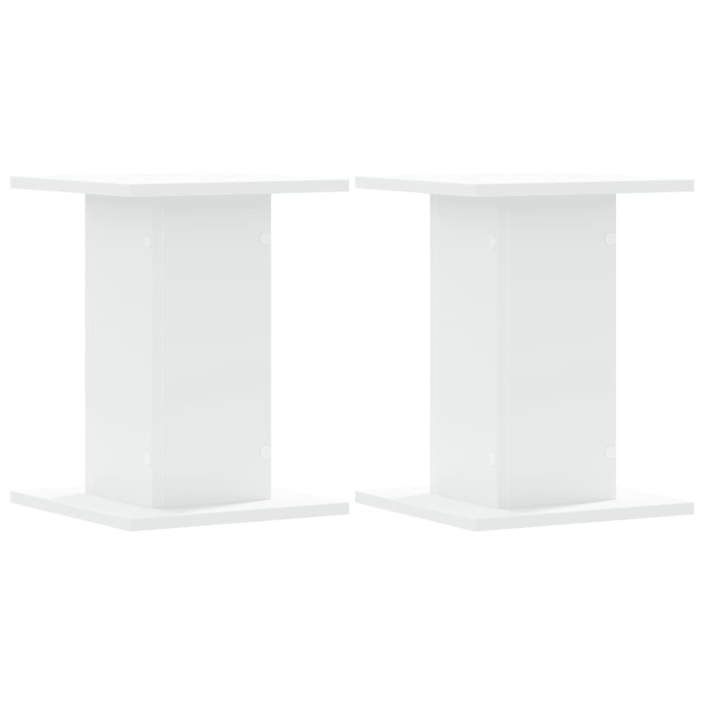 Plantestativ 2 stk hvit 30x30x40 cm konstruert tre