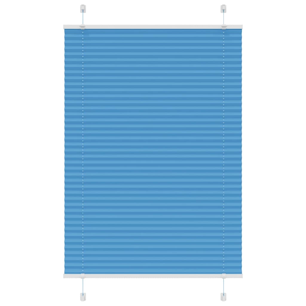 Plisségardin Blå 85x150 cm Stoffbredde 84,4 cm Polyester