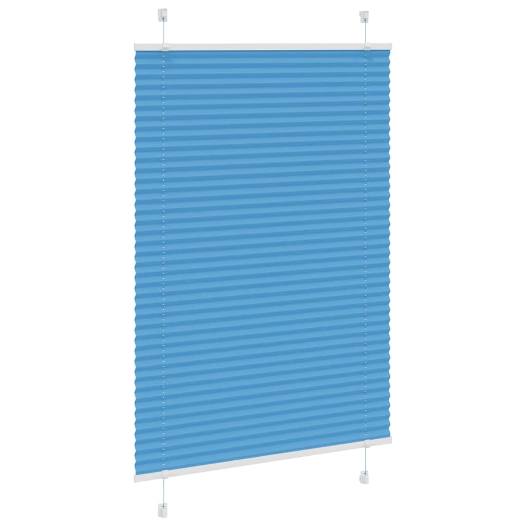 Plisségardin Blå 85x150 cm Stoffbredde 84,4 cm Polyester