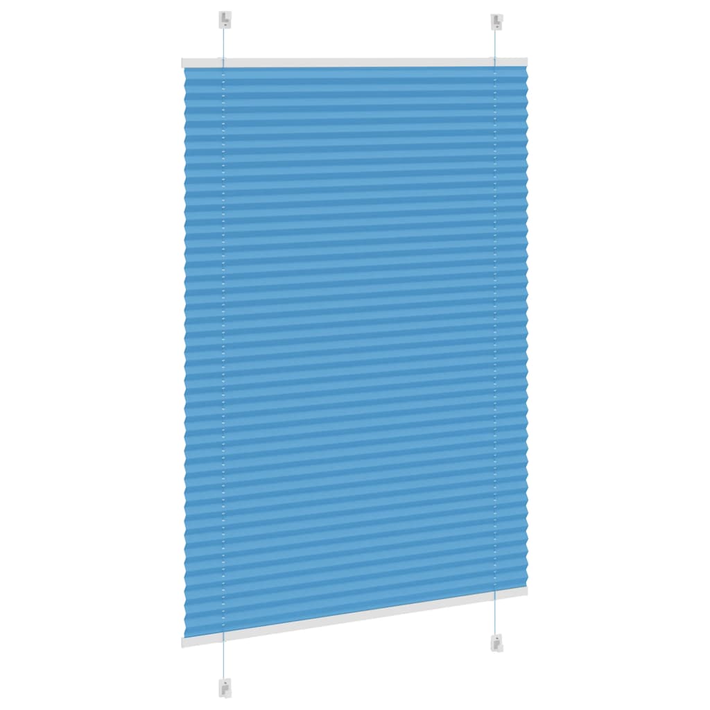 Plisségardin Blå 85x150 cm Stoffbredde 84,4 cm Polyester