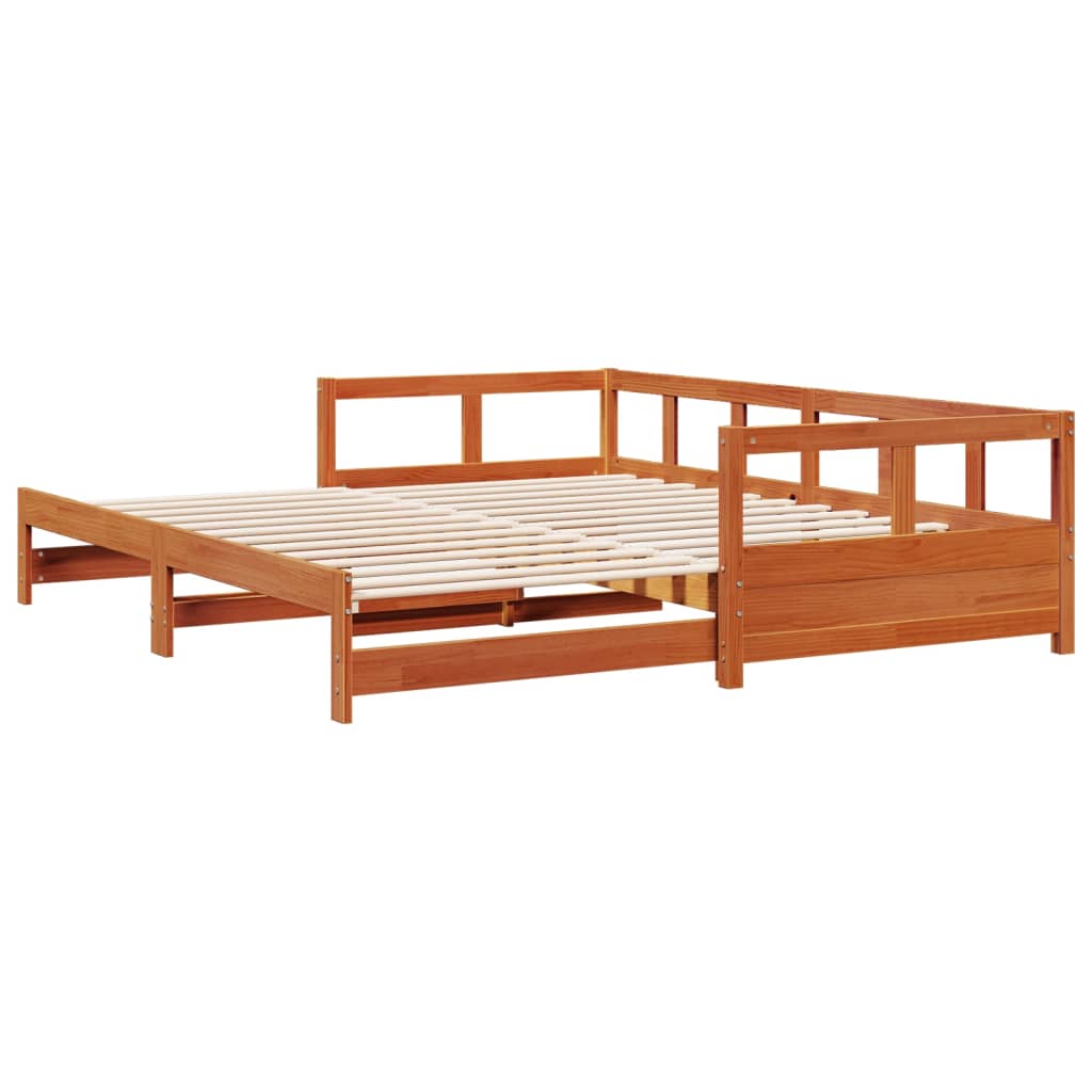 Dagseng uten madrass voksbrun 80x200 cm heltre furu