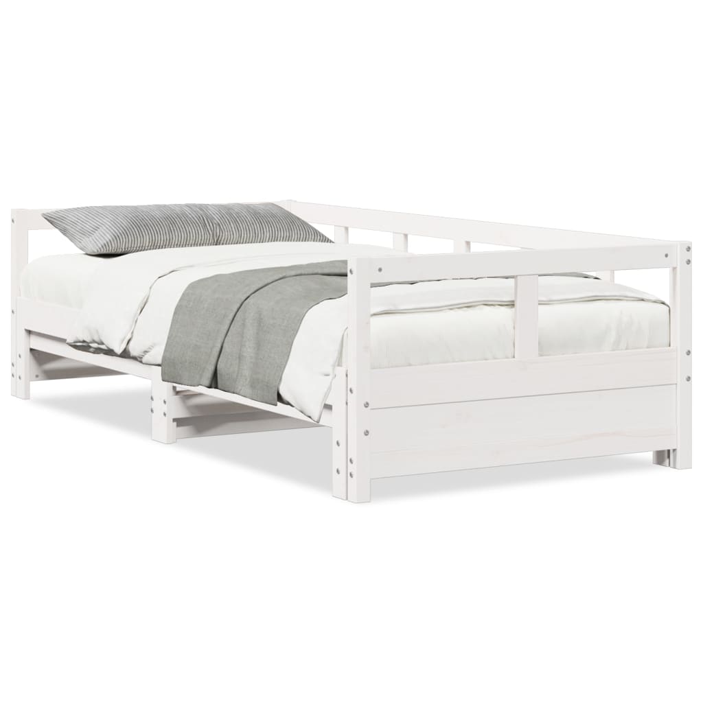 Dagseng uten madrass hvit 90x190 cm heltre furu