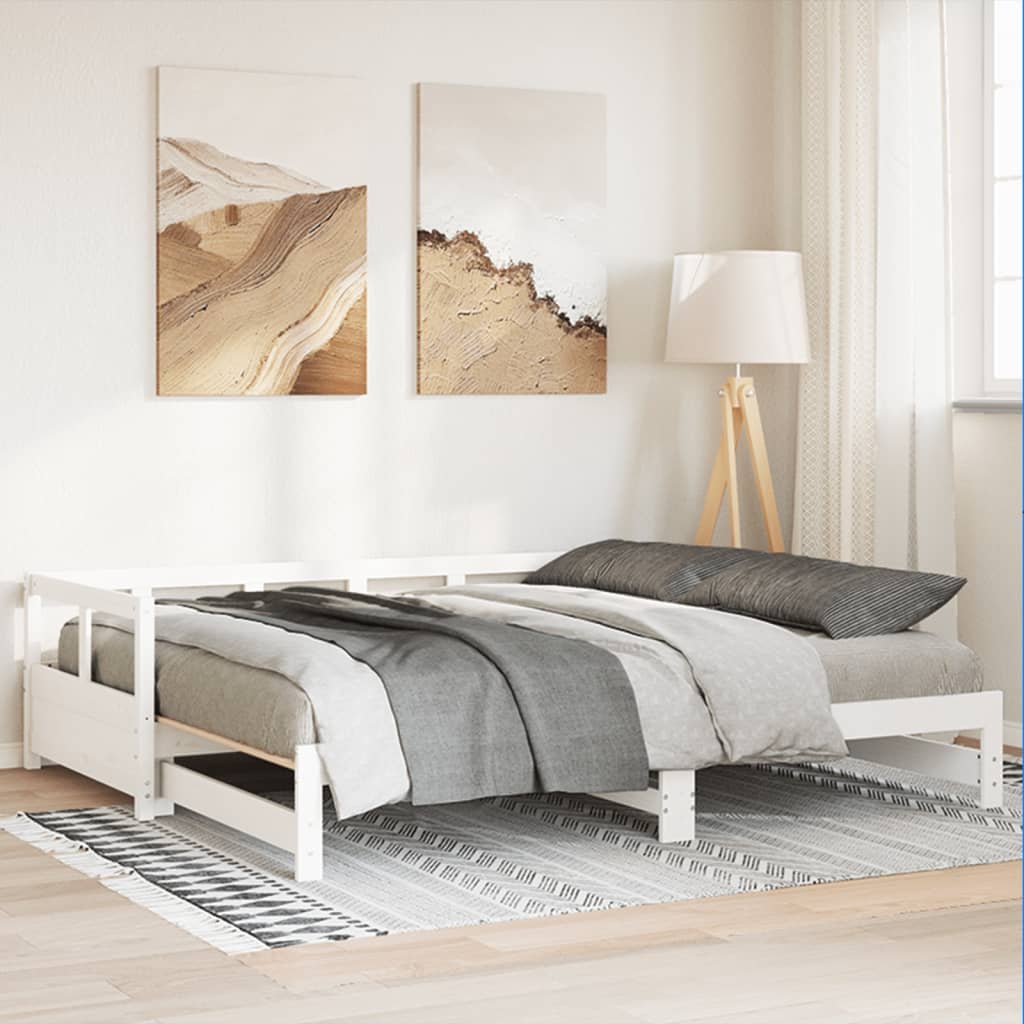 Dagseng uten madrass hvit 90x190 cm heltre furu